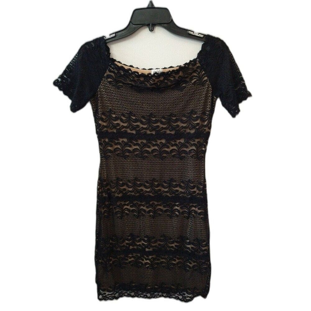 Cache Lace off-the-shoulder Dress Sm Y2K vintage Feminine Cottage Core